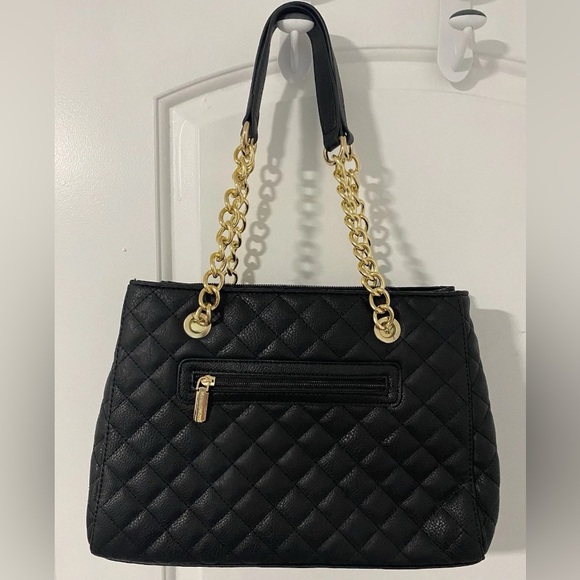 Montana West MEDIUM Tote Bag for Women Quilted Chain Handbags Shoulder Purse - Picture 3 of 10